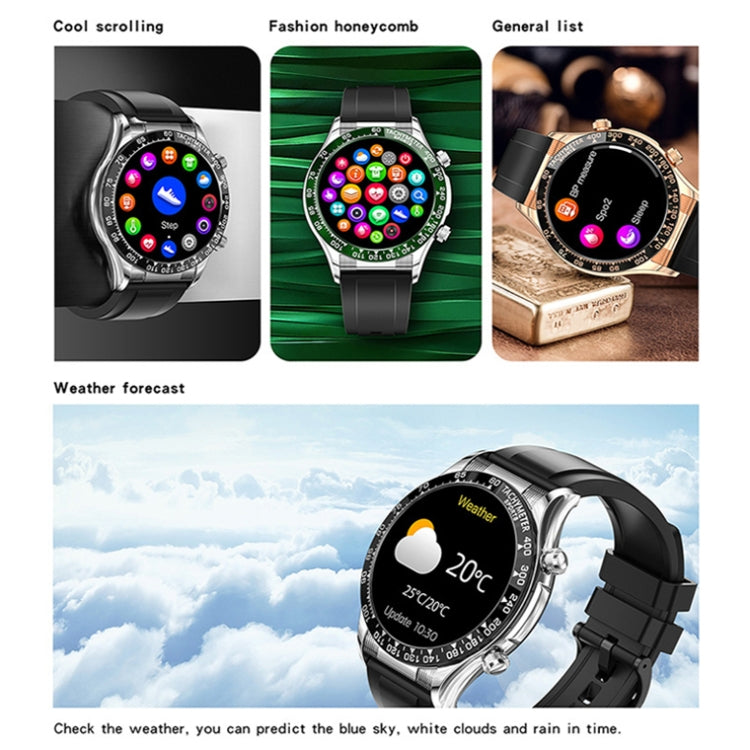 LOANIY E18 Pro Smart Bluetooth Calling Watch with NFC Function, Color: Black Leather - Smart Wear by LOANIY | Online Shopping UK | buy2fix
