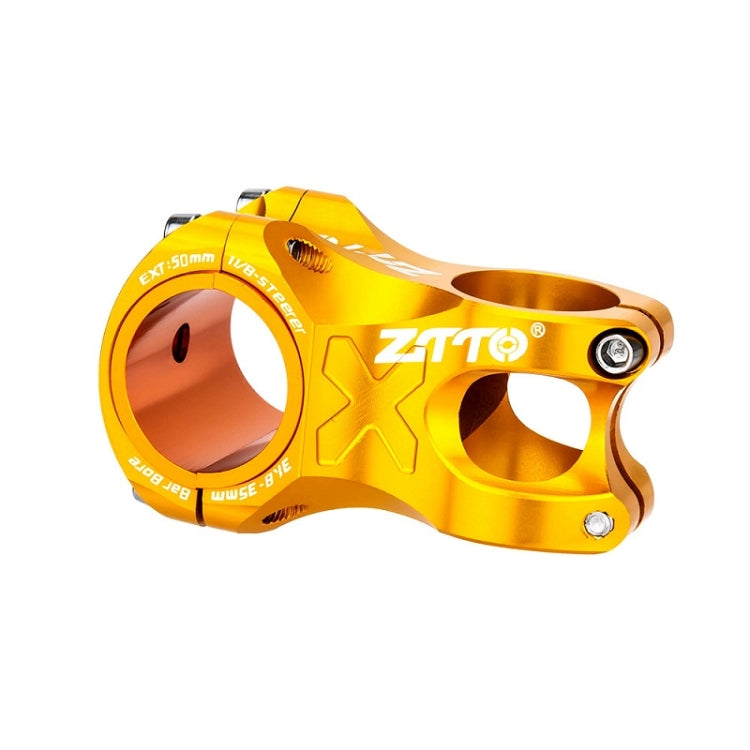 ZTTO Bicycle Handlebar Hollow 0 Degree Short Riser(Gold) - Others by ZTTO | Online Shopping UK | buy2fix