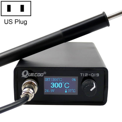 QUECOO 1.3 Inch Display Soldering Station with Handle, Set: US Plug (Q19+P9) - Electric Soldering Iron by QUECOO | Online Shopping UK | buy2fix