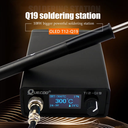 QUECOO 1.3 Inch Display Soldering Station with Handle, Set: US Plug (Q19+P9) - Electric Soldering Iron by QUECOO | Online Shopping UK | buy2fix