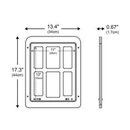 34cmx 44cm Pet Window Door Dog Cat Cave Anti-mosquito Pet Lattice Door(Black) - Home & Garden by buy2fix | Online Shopping UK | buy2fix