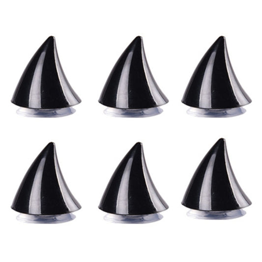 6PCS Motorcycle Helmet Devil Sucker Decoration, Style: Small Horns (Black) - In Car by buy2fix | Online Shopping UK | buy2fix