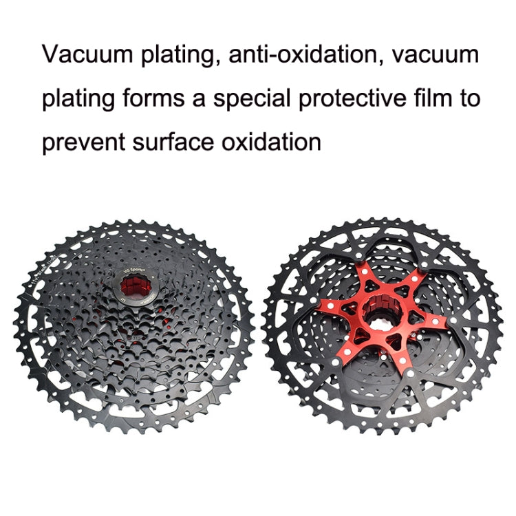 VG Sports Split Mountain Bike Lightweight Cassette Flywheel, Style: 11 Speed 50T (Black) - Outdoor & Sports by VG Sports | Online Shopping UK | buy2fix