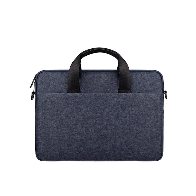 ST09 Portable Single-shoulder Laptop Bag, Size: 14.1-15.4 inches(Navy Cyan) - 14.1 inch by buy2fix | Online Shopping UK | buy2fix