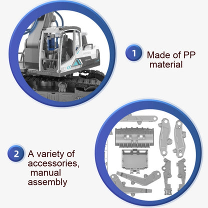 Children DIY Assembly Engineering Fleet Hydraulic Power Crawler Toy(Excavator) - DIY Developmental Toys by buy2fix | Online Shopping UK | buy2fix