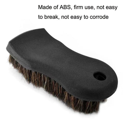 JY-26589412 Car Interior Dusting Oiling Polishing Cleaning Horsehair Brush(Black) - In Car by buy2fix | Online Shopping UK | buy2fix