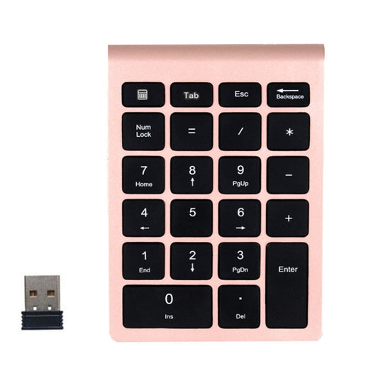 BT304 22 Keys Laptop Mini Wireless Keyboard, Spec: 2.4G (Gold) - Wireless Keyboard by buy2fix | Online Shopping UK | buy2fix