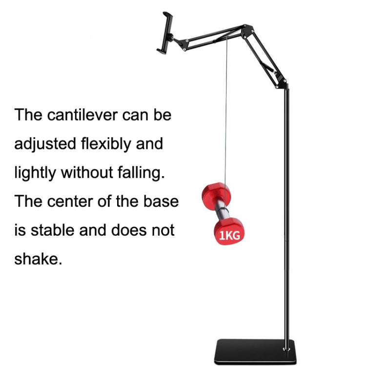 135cm Cantilever Floor Model Mobile Phone Live Broadcast Bedside Lifting Bracket - Lazy Bracket by buy2fix | Online Shopping UK | buy2fix