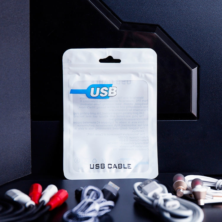 100 PCS  USB Cable Packaging Bag Data Cable Bag Ziplock Bag 7.5 x 12cm -  by buy2fix | Online Shopping UK | buy2fix