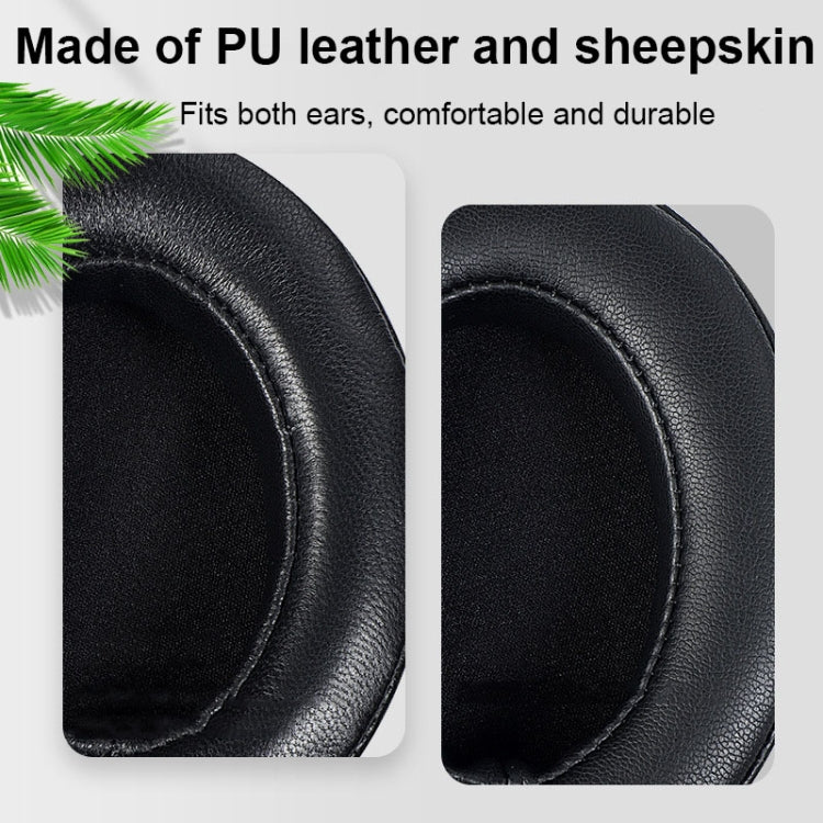 2 PCS Breathable Foam Headphone Earmuffs with Buckle For Sennheiser Momentum 3, Spec: Black Lambskin - Apple Accessories by buy2fix | Online Shopping UK | buy2fix