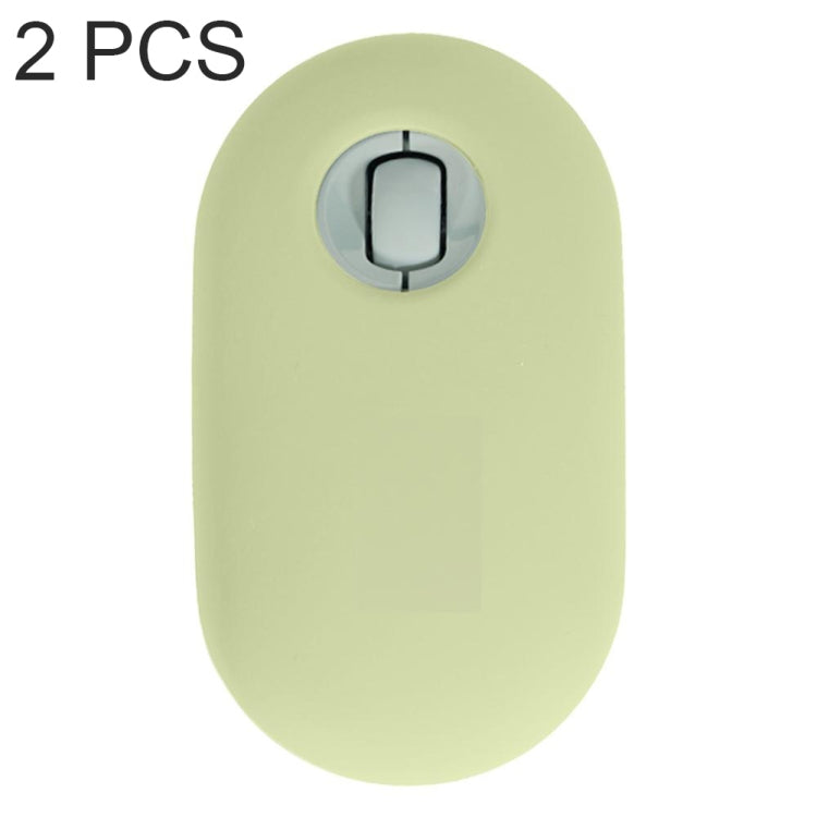 2 PCS Silicone Dustproof Wireless Mouse Protective Case For Logitech Pebble(Matcha Green) - Other by buy2fix | Online Shopping UK | buy2fix