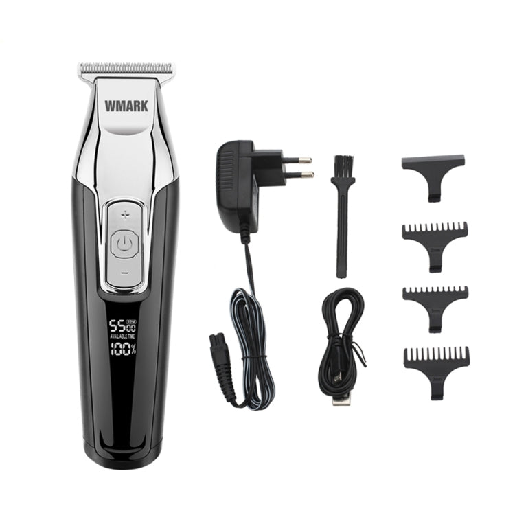 WMARK C24-HC011 USB Engraving Scissor LED Display Rechargeable Hair Clipper, EU Plug - Hair Trimmer by buy2fix | Online Shopping UK | buy2fix