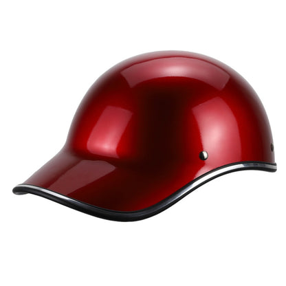 BSDDP A0344 Motorcycle Helmet Riding Cap Winter Half Helmet Adult Baseball Cap(Big Red) - In Car by BSDDP | Online Shopping UK | buy2fix