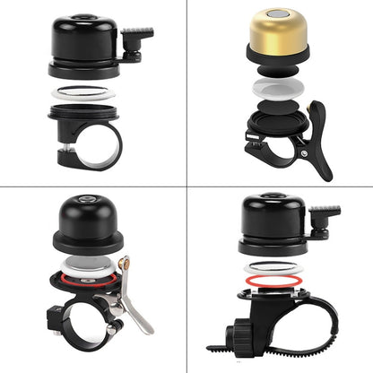 For AirTag Bicycle Hidden Locator Anti-theft Ring Bell Generation 2 Black - Bicycle Bells by buy2fix | Online Shopping UK | buy2fix