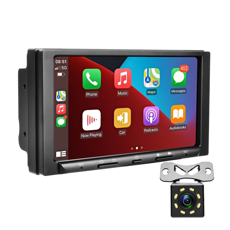 7 inch Carplay GPS Navigation Reverse Integrated Machine, Style: Standard+8 Light Camera(1+16G) - In Car by buy2fix | Online Shopping UK | buy2fix