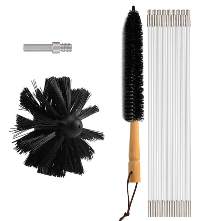 Pipeline Chimney Cleaning Brush Hood Cleaning Brush, Size: 410mm x 9 Rods - Pipes & Fittings by buy2fix | Online Shopping UK | buy2fix