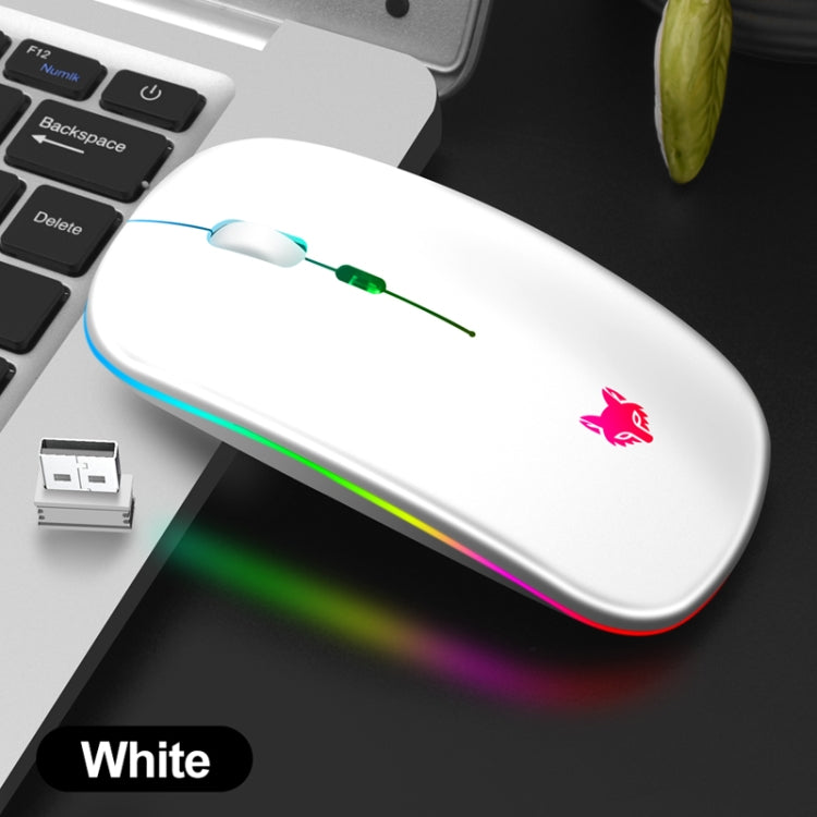 XUNSVFOX XYH50 4 Keys USB Charging Business Office Wireless Light Mouse(White) - Wireless Mice by XUNSVFOX | Online Shopping UK | buy2fix