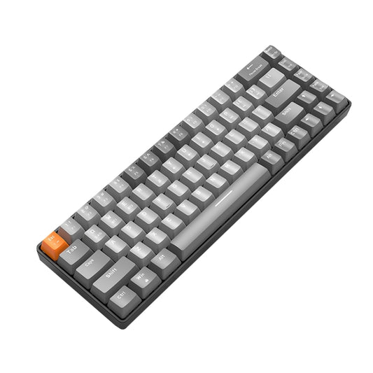 ZIYOU LANG K68 68 Keys Bluetooth Wireless Dual Model Mechanical Keyboard, Style: Red Shaft Version (Gray) - Wireless Keyboard by ZIYOU LANG | Online Shopping UK | buy2fix