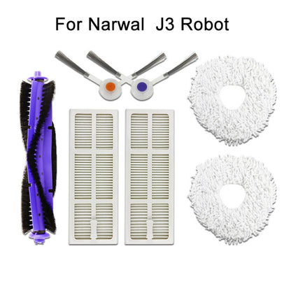 For Narwal Clean Robot J3 Spare Part Accessory 2pcs Side Brush - Consumer Electronics by buy2fix | Online Shopping UK | buy2fix