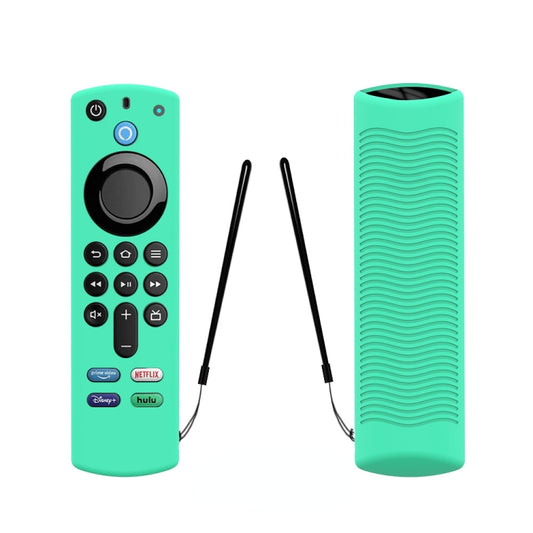 2 PCS Y27 For Alexa Voice Remote 3rd Gen Silicone Non-slip Protective Cover(Ice Blue) - Consumer Electronics by buy2fix | Online Shopping UK | buy2fix