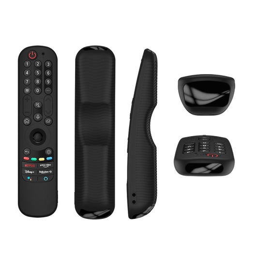 For LG An-MR21GC / AN-MR21N / AN-MR21GA TV Remote Control Silicone Protective Case(Black) - Consumer Electronics by buy2fix | Online Shopping UK | buy2fix