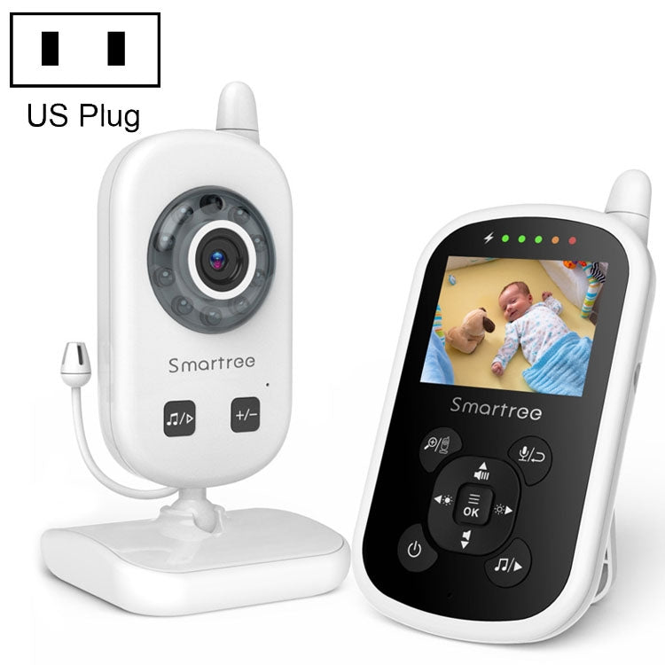 UU24 2.4 Inch Wireless Baby Monitor Camera Temperature Monitor 2 Way Audio VOX Lullaby US Plug - Security by buy2fix | Online Shopping UK | buy2fix