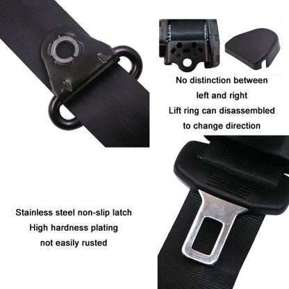 Universal 3-point Car Retrofit Seat Belt With Emergency Locking(Iron Bar Latch) - In Car by buy2fix | Online Shopping UK | buy2fix