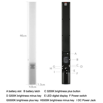 YONGNUO YN360S SLR LED Fill Light Stick Handheld Camera Lights External Photo Lamp, Style: Standard+Package -  by YONGNUO | Online Shopping UK | buy2fix