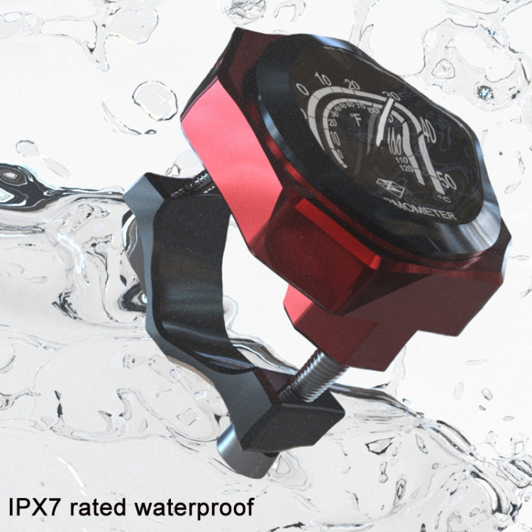L1 Motorcycles Waterproof Outdoor Clock Temperature Gauge, Color: Clock Black - In Car by buy2fix | Online Shopping UK | buy2fix