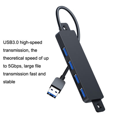 HS080-R USB3.0 60cm 4 Ports Collection High Speed HUB Extensors - USB 3.0 HUB by buy2fix | Online Shopping UK | buy2fix