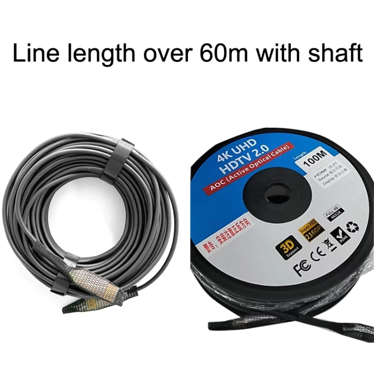 2.0 Version HDMI Fiber Optical Line 4K Ultra High Clear Line Monitor Connecting Cable, Length: 20m(White) - Cable by buy2fix | Online Shopping UK | buy2fix