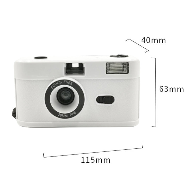 R2-FILM Retro Manual Reusable Film Camera for Children without Film(White+Red) - Consumer Electronics by buy2fix | Online Shopping UK | buy2fix