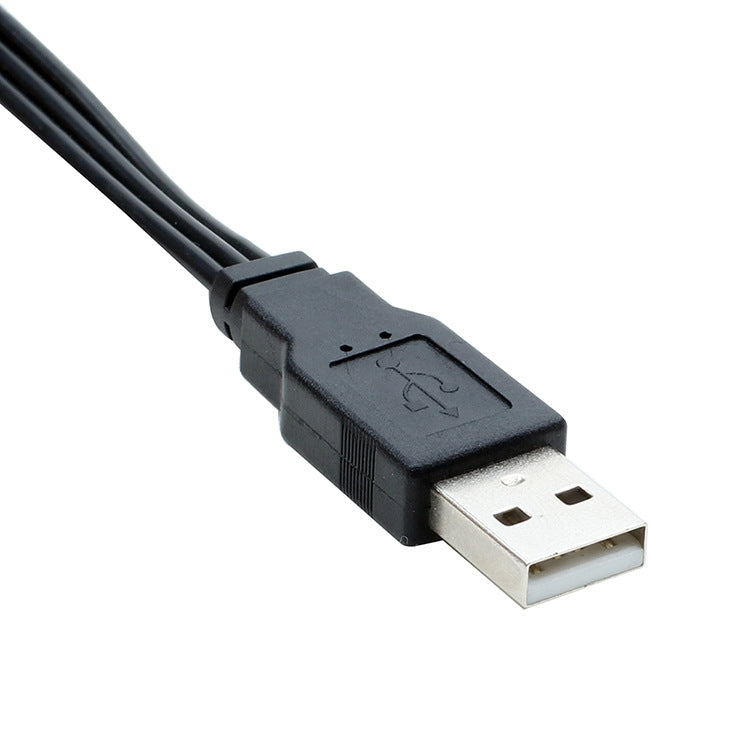 USB to 3 RCA Bus 1 Male 3 Female AV Audio Cable, Size: 25cm - RCA Cable by buy2fix | Online Shopping UK | buy2fix