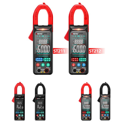 ANENG Large Screen Multi-Function Clamp Fully Automatic Smart Multimeter, Specification: ST212 Red DC Current - Digital Multimeter by ANENG | Online Shopping UK | buy2fix