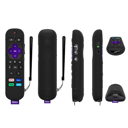 For TCL Roku Voice Remote Pro Y30 Remote Control Shockproof Silicone Protective Case(Black) - Consumer Electronics by buy2fix | Online Shopping UK | buy2fix