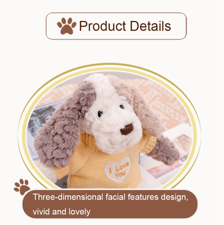 Cute Dressing Teddy Plush Toys Decorative Gift Plush Doll, Color: Coffee Sweater - Soft Toys by buy2fix | Online Shopping UK | buy2fix