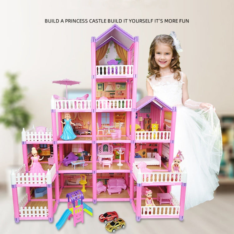 DSJ55-A 274pcs/set Children Passing Domestic Toy Doll House Princess Castle Set Simulation Disguise House - Pretend Play Toys by buy2fix | Online Shopping UK | buy2fix
