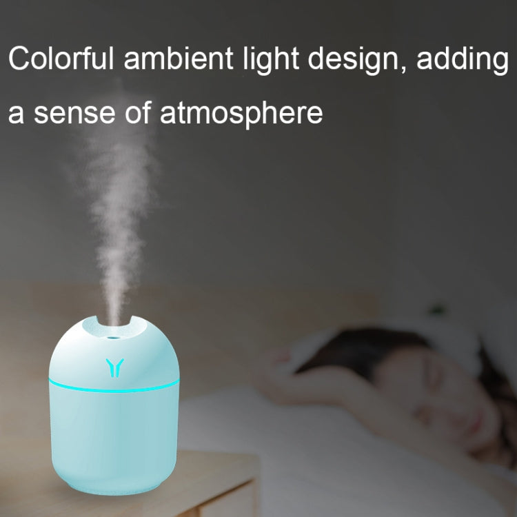 USB Mini Desktop Colorful Night Light Car Humidifier, Spec: 220ml (Y2-White) - Air Purifiers & Accessories by buy2fix | Online Shopping UK | buy2fix