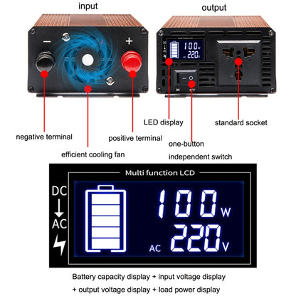 XINBOKE Universal Positive Wave Car Inverter Home Solar Inverter 48V/60V 3000W To 220V 1200W - In Car by XINBOKE | Online Shopping UK | buy2fix