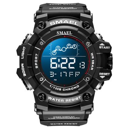 SMAEL 8082 Outdoor Waterproof Sports Multifunctional Luminous Timing Electronic Watch(Black) - Sport Watches by SMAEL | Online Shopping UK | buy2fix