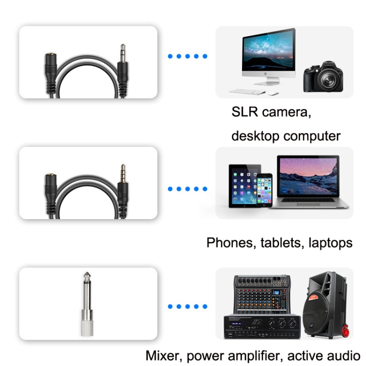 Q6 1 Drag 2 Wireless Lavalier USB Computer Recording Microphone Live Phone SLR Lavalier Microphone - Consumer Electronics by buy2fix | Online Shopping UK | buy2fix