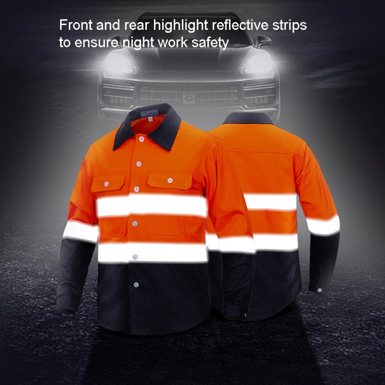Pure Cotton Long-sleeved Reflective Clothes Overalls Work Clothes, Size: S(Double Reflector Pants) - Workplace Safety Supplies by buy2fix | Online Shopping UK | buy2fix