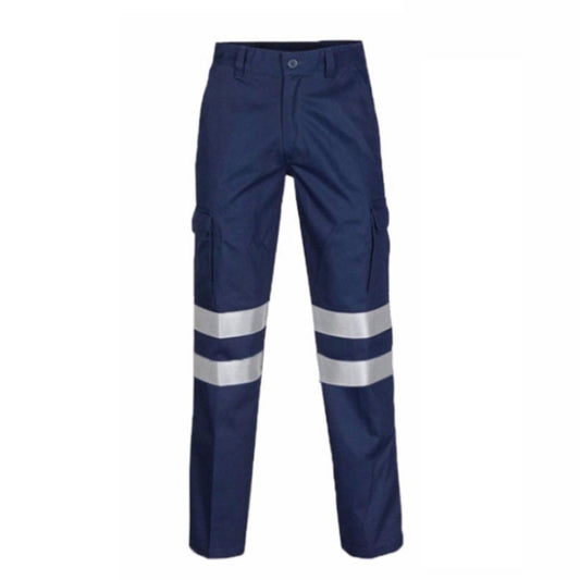 Pure Cotton Long-sleeved Reflective Clothes Overalls Work Clothes, Size: XL(Double Reflector Pants) - Workplace Safety Supplies by buy2fix | Online Shopping UK | buy2fix