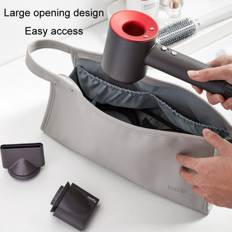 Baona BN-DS001 for Dyson Hair Dryer Accessories Leather Organizer(Gray) - Consumer Electronics by Baona | Online Shopping UK | buy2fix