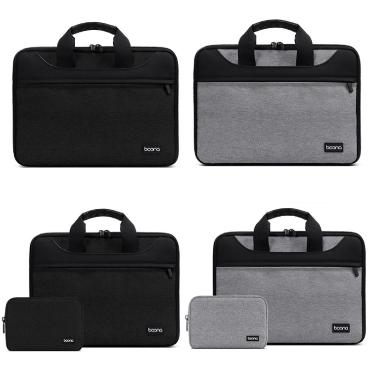 Baona BN-I003 Oxford Cloth Full Open Portable Waterproof Laptop Bag, Size: 16/17 inches(Gray+Power Bag) - 15.6 - 17 inch by Baona | Online Shopping UK | buy2fix