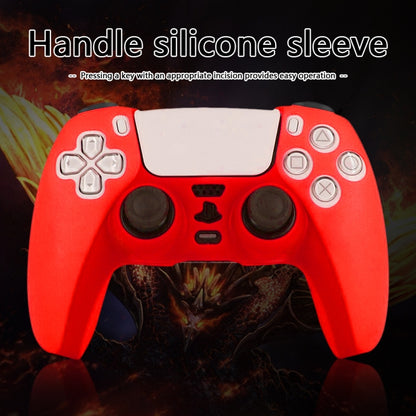 For PS5 Controller Silicone Case Protective Cover, Product color: Camouflage Red - Cases by buy2fix | Online Shopping UK | buy2fix