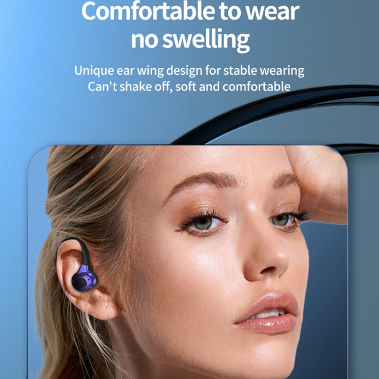 F8 Hanging Ear Stereo Wireless Bluetooth Earphones With Charging Bin(Black Single Ear) - Bluetooth Earphone by buy2fix | Online Shopping UK | buy2fix