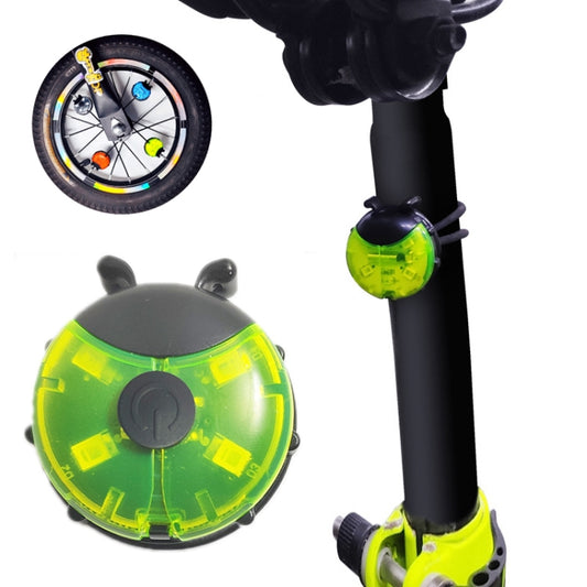 Ladybug Wheel Light Children Balance Bike Bicycle Hub Light, Color: Manual Green - Decorative Lights by buy2fix | Online Shopping UK | buy2fix