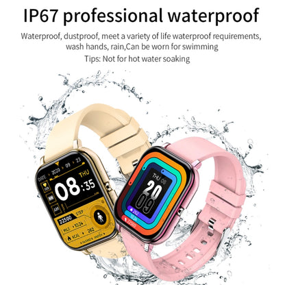 H10 1.69 inch Screen Bluetooth Call Smart Watch, Support Heart Rate/Blood Pressure/Sleep Monitoring, Color: Yellow - Smart Wear by buy2fix | Online Shopping UK | buy2fix