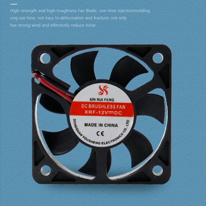 3pcs XIN RUI FENG 12V Oil Bearing 5cm Silent DC Cooling Fan - Fan Cooling by XIN RUI FENG | Online Shopping UK | buy2fix